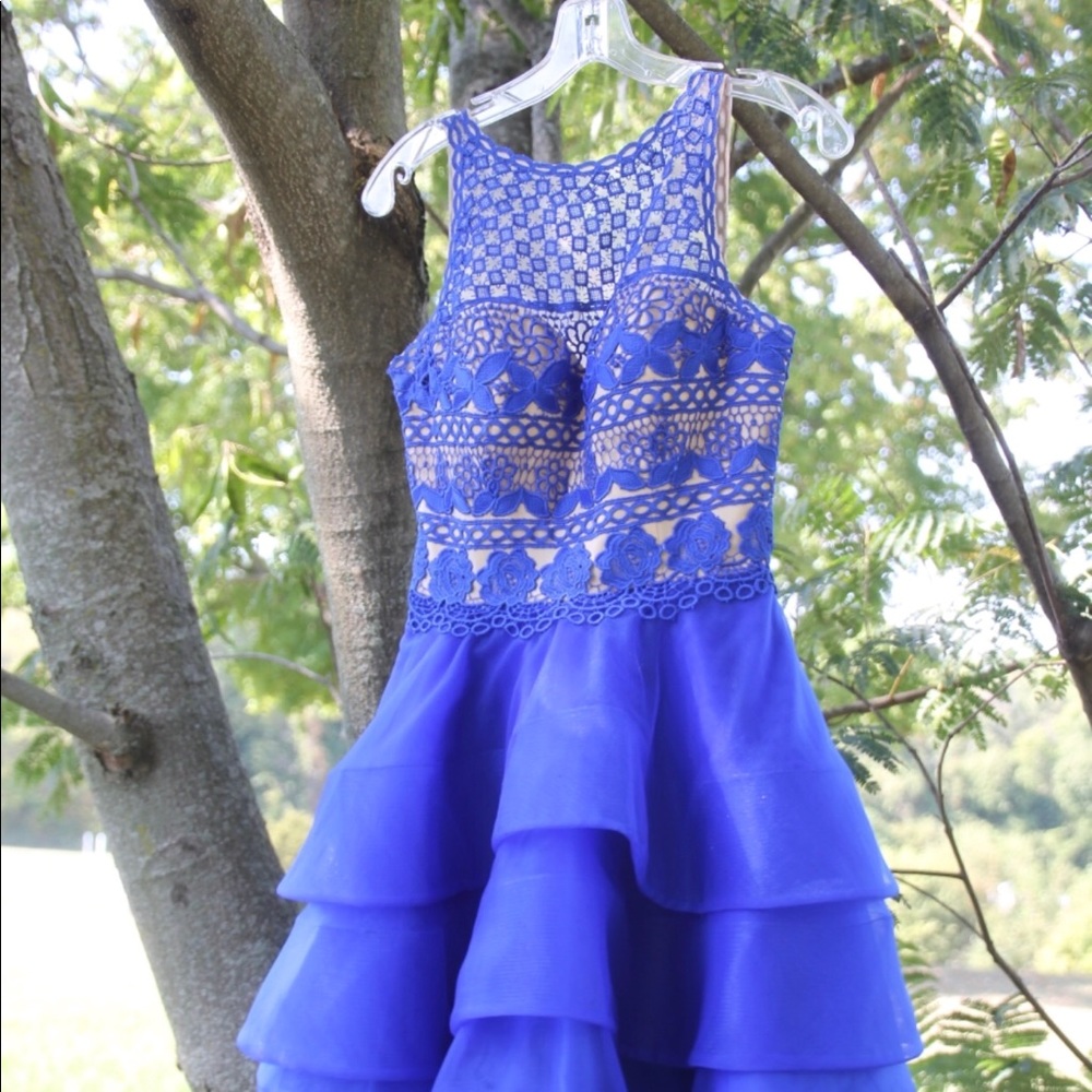 Blue homecoming dress